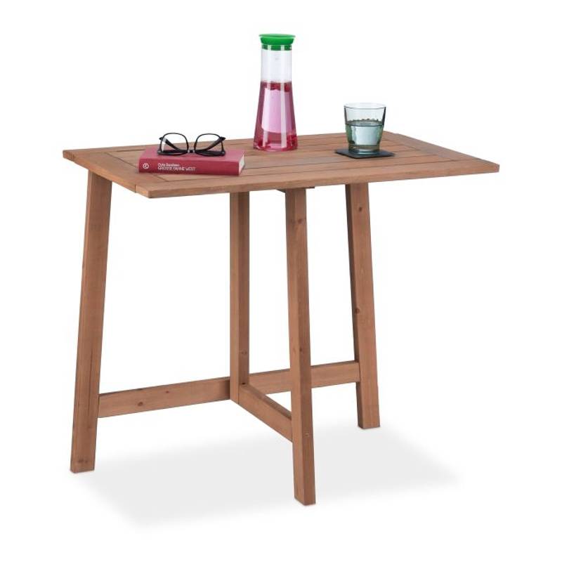 Zdjęcie: Prostokątny składany stół wykonany z drewna
